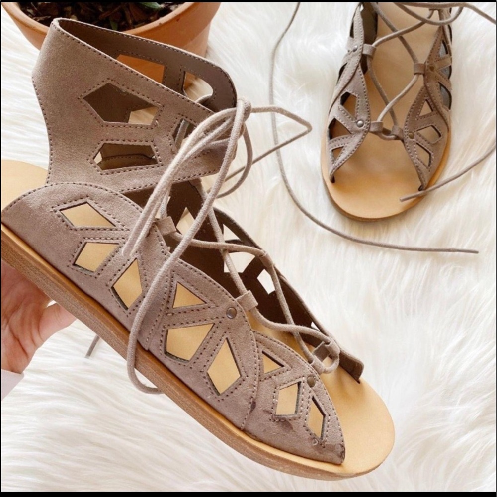 Lace up sandals